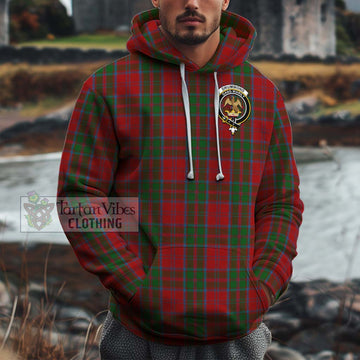 Drummond Tartan Cotton Hoodie with Family Crest Pullover Hoodie XS - Tartan Vibes Clothing