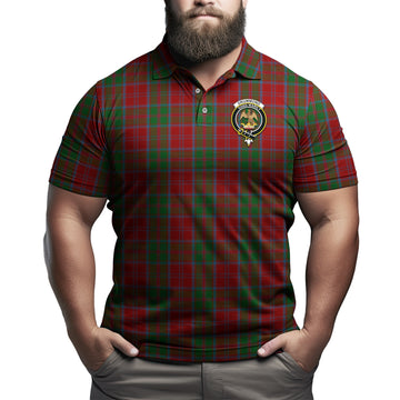 Drummond Tartan Men's Polo Shirt with Family Crest