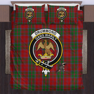 Drummond Tartan Bedding Set with Family Crest