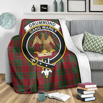Drummond Tartan Blanket with Family Crest