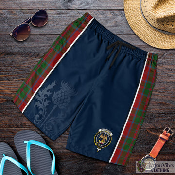 Drummond Tartan Men's Shorts with Family Crest and Scottish Thistle Vibes Sport Style