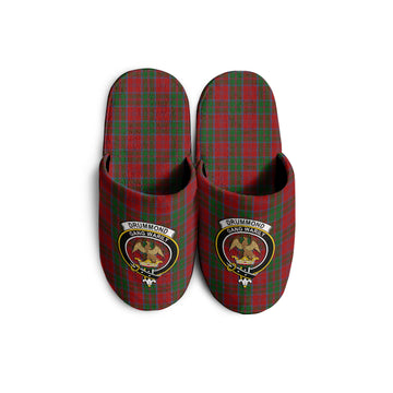 Drummond Tartan Home Slippers with Family Crest