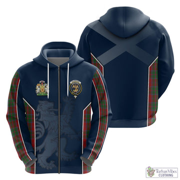 Drummond Tartan Hoodie with Family Crest and Lion Rampant Vibes Sport Style