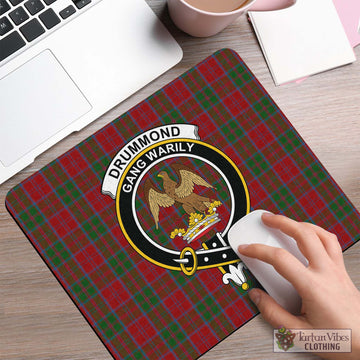 Drummond Tartan Mouse Pad with Family Crest