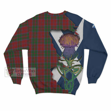 Tartan Vibes Clothing Drummond Tartan Family Crest Sweatshirt Scottish Thistle Celtic Inspired