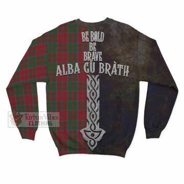 Tartan Vibes Clothing Drummond Tartan Family Crest Sweatshirt Alba Gu Brath Be Brave Lion Ancient Style