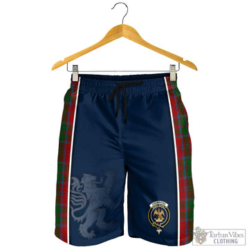 Drummond Tartan Men's Shorts with Family Crest and Lion Rampant Vibes Sport Style