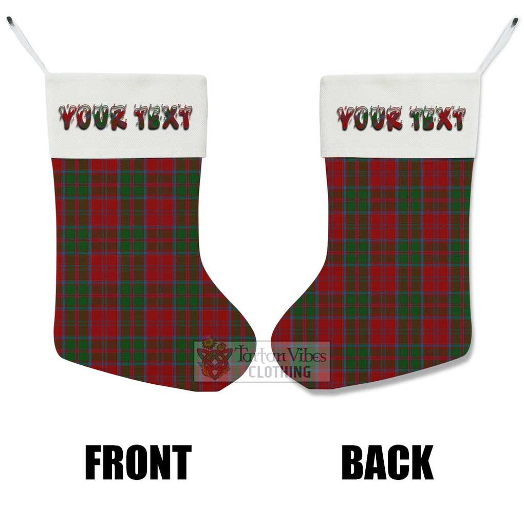 Tartan Vibes Clothing Drummond Tartan Christmas Stocking with Personalized Text
