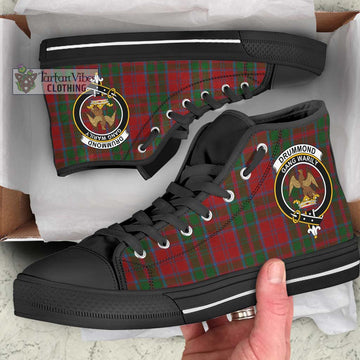 Drummond Tartan High Top Shoes with Family Crest