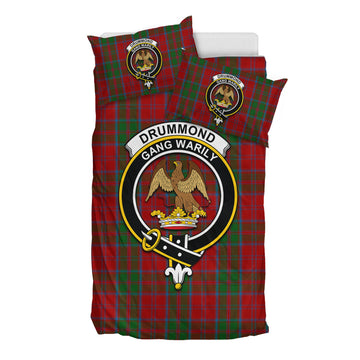 Drummond Tartan Bedding Set with Family Crest