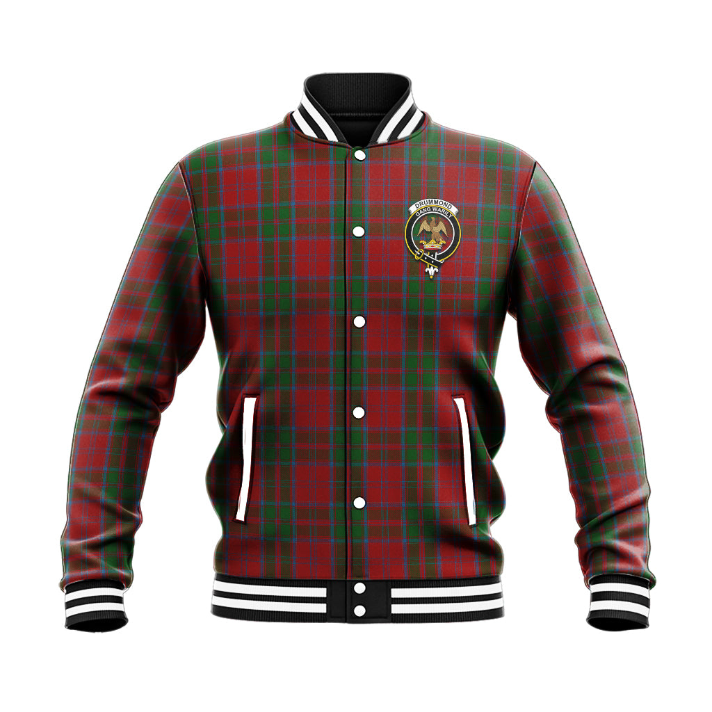 Drummond Tartan Baseball Jacket with Family Crest - Tartan Vibes Clothing
