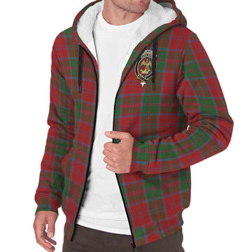 Drummond Tartan Sherpa Hoodie with Family Crest