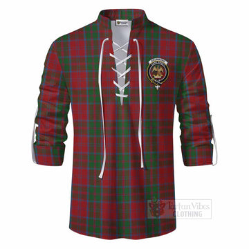 Tartan Vibes Clothing Drummond Tartan Ghillie Kilt Shirt with Family Crest DNA In Me Style
