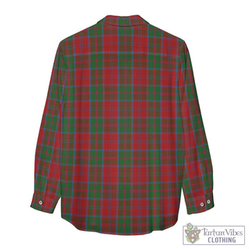 Drummond Tartan Womens Casual Shirt with Family Crest