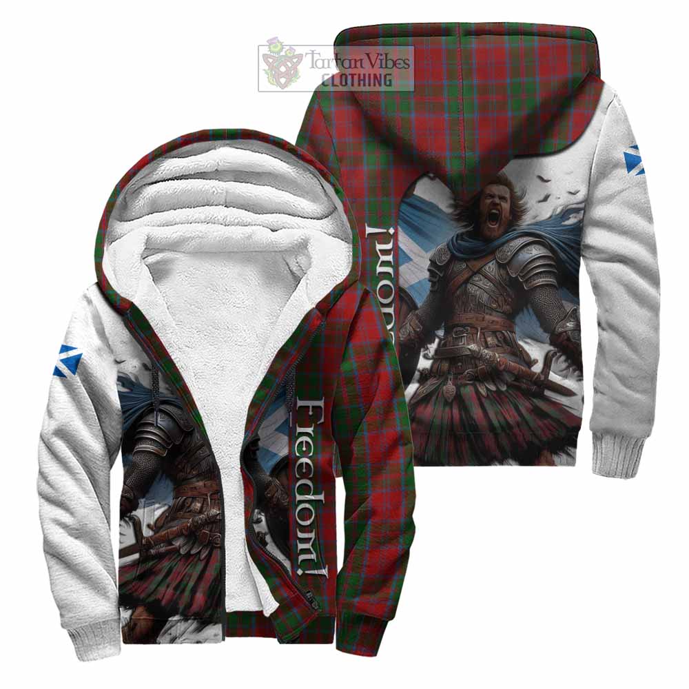 Tartan Vibes Clothing Drummond Crest Tartan Sherpa Hoodie Inspired by the Freedom of Scottish Warrior
