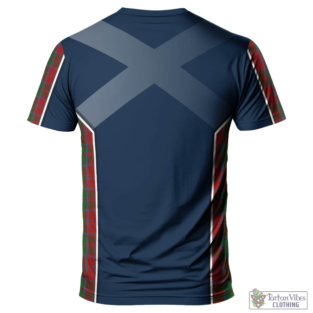 Tartan Vibes Clothing Drummond Tartan T-Shirt with Family Crest and Lion Rampant Vibes Sport Style