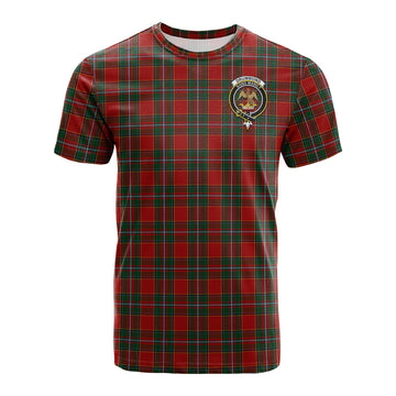 Drummond Ancient Tartan T-Shirt with Family Crest