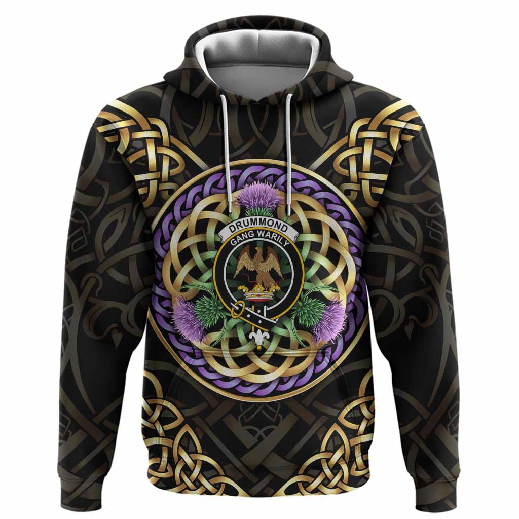 Drummond Clan Crest Hoodie Celtic Scottish Thistle