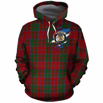 Drummond Clan Crest In Me Tartan Cotton Hoodie Scotland Flag Style