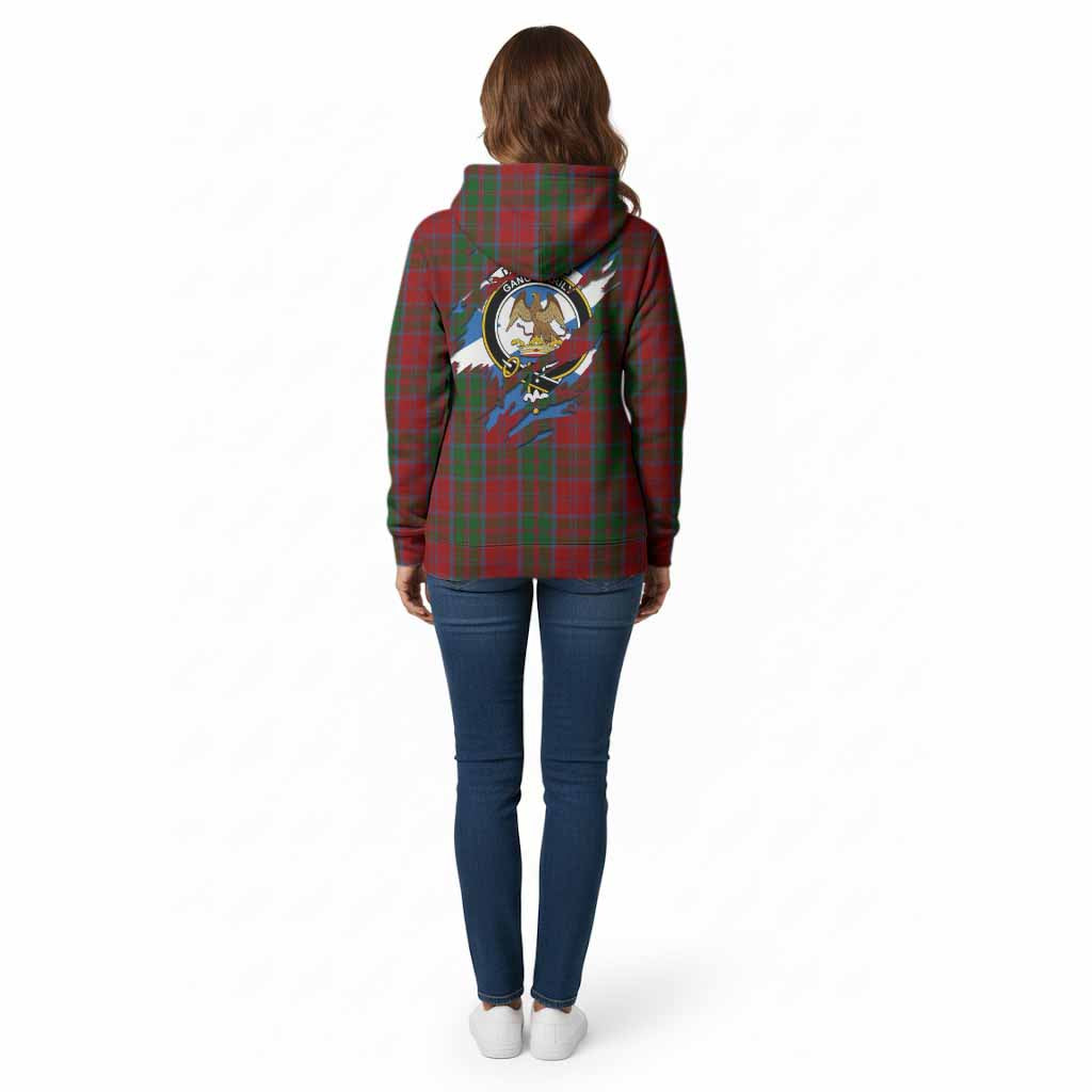 Drummond Clan Crest In Me Tartan Cotton Hoodie Scotland Flag Style
