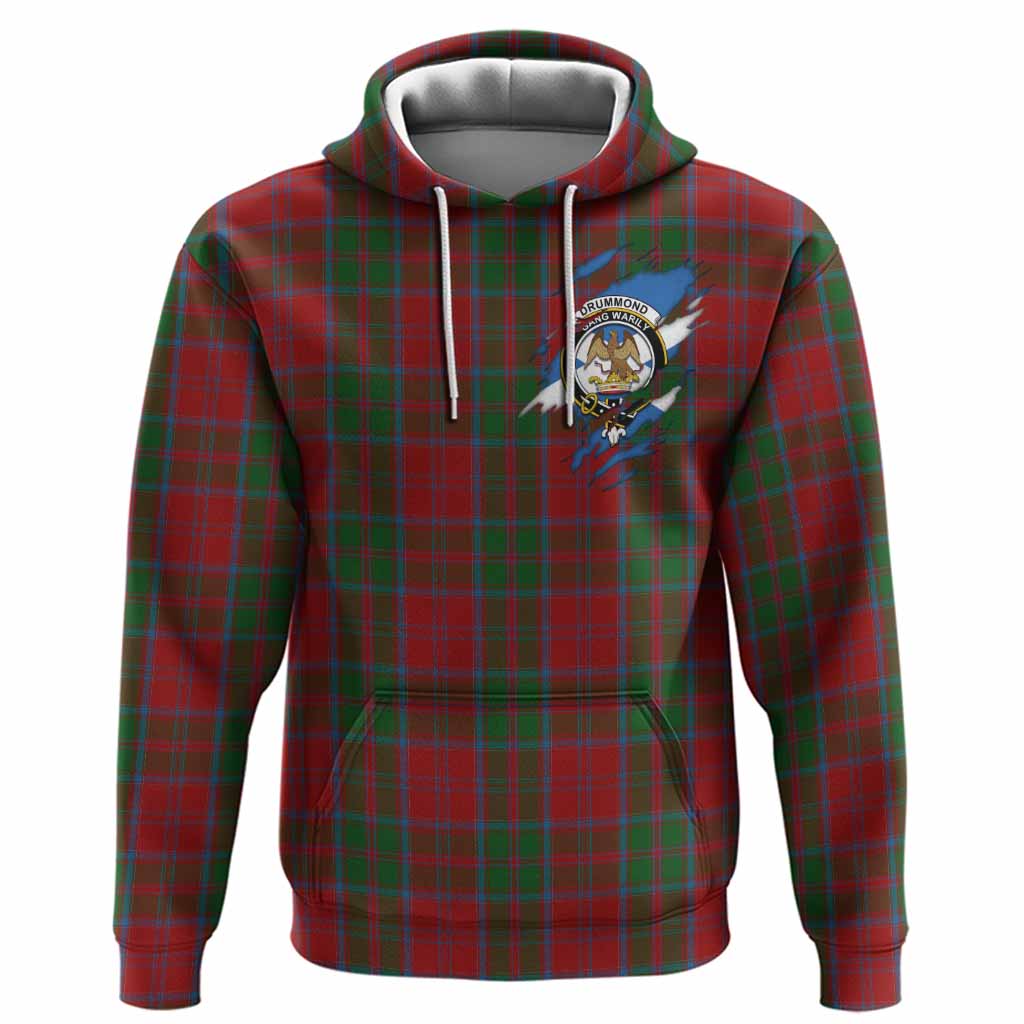 Drummond Clan Crest In Me Tartan Hoodie Scotland Flag Style
