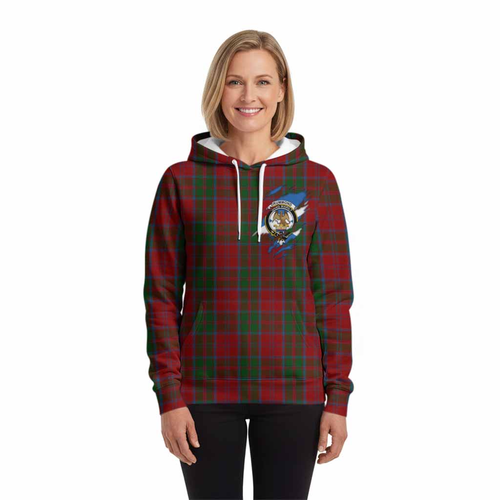 Drummond Clan Crest In Me Tartan Hoodie Scotland Flag Style