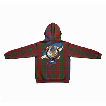 Drummond Clan Crest In Me Tartan Kid Hoodie Scotland Flag Style