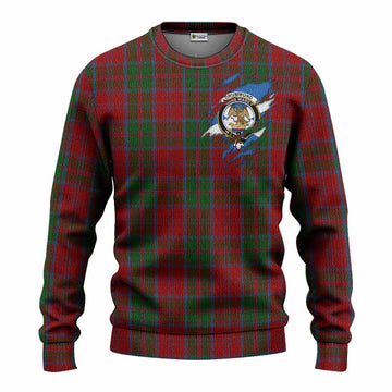 Drummond Clan Crest In Me Tartan Knitted Sweater Scotland Flag Style