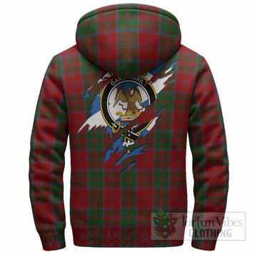 Drummond Clan Crest In Me Tartan Sherpa Hoodie Scotland Flag Style