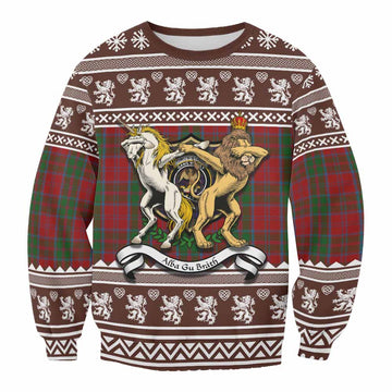 Drummond Clan Tartan Crest Christmas Sweatshirt Coat of Arms Funny Style - Tartan Vibes Clothing