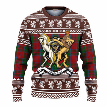 Drummond Clan Tartan Crest Christmas Ugly Sweater Coat of Arms Funny Style - Tartan Vibes Clothing
