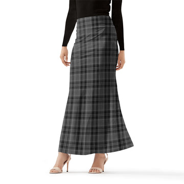Drummond Grey Tartan Womens Full Length Skirt