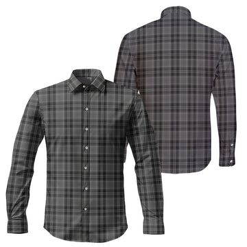 Drummond Grey Tartan Long Sleeve Button Up Shirt