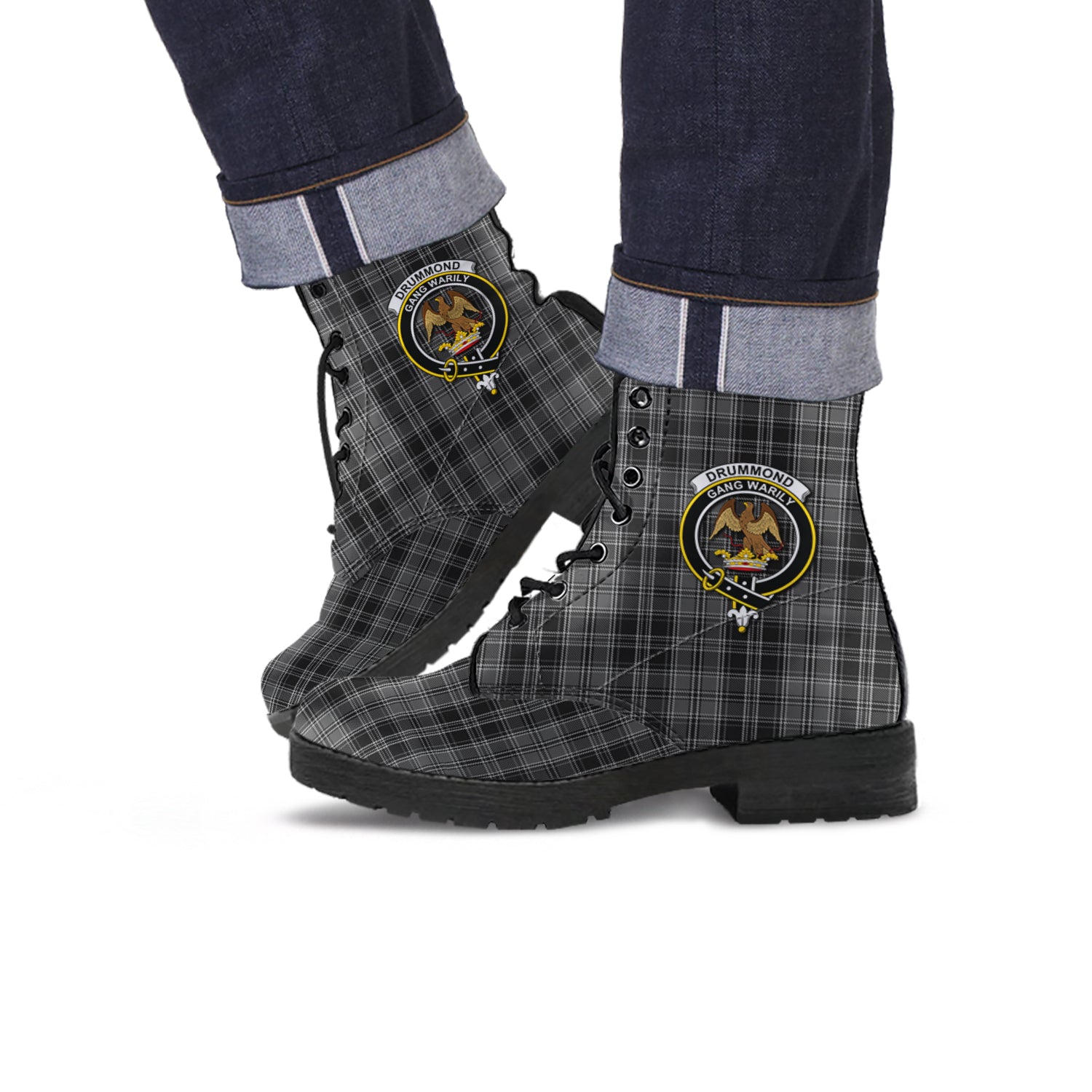 drummond-grey-tartan-leather-boots-with-family-crest