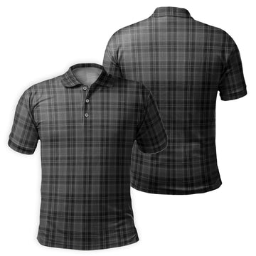 Drummond Grey Tartan Mens Polo Shirt