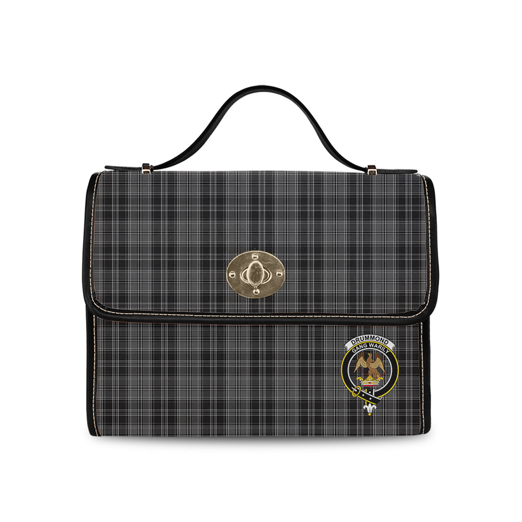 drummond-grey-tartan-leather-strap-waterproof-canvas-bag-with-family-crest