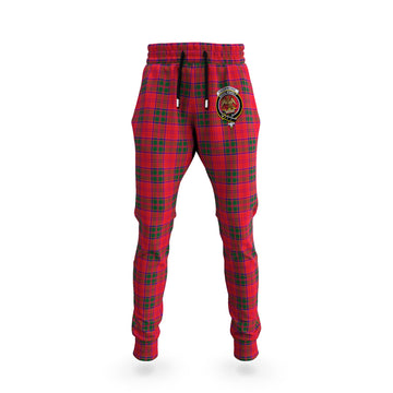 Drummond Modern Tartan Joggers Pants with Family Crest