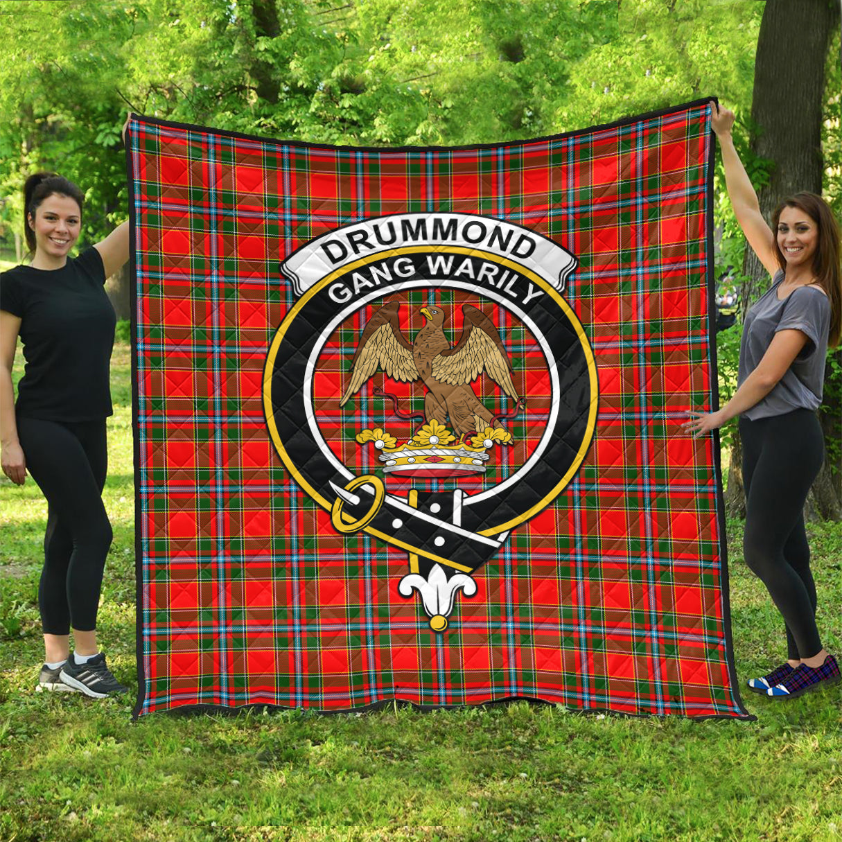 drummond-of-perth-tartan-quilt-with-family-crest