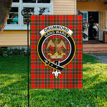 Drummond of Perth Tartan Flag with Family Crest