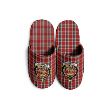 Drummond of Perth Dress Tartan Home Slippers with Family Crest