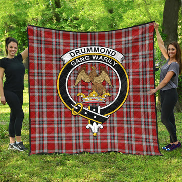 drummond-of-perth-dress-tartan-quilt-with-family-crest