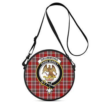 Drummond of Perth Dress Tartan Round Satchel Bags with Family Crest