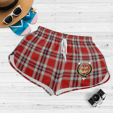 Drummond of Perth Dress Tartan Womens Shorts with Family Crest