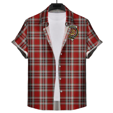 drummond-of-perth-dress-tartan-short-sleeve-button-down-shirt-with-family-crest