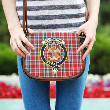 Drummond of Perth Dress Tartan Saddle Bag with Family Crest