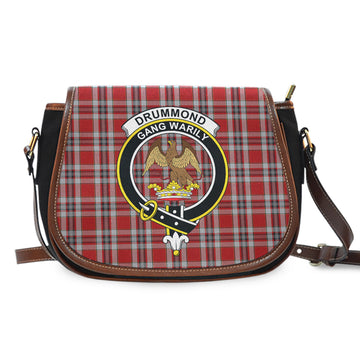 Drummond of Perth Dress Tartan Saddle Bag with Family Crest