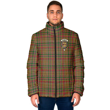 Drummond of Strathallan Tartan Padded Jacket with Family Crest