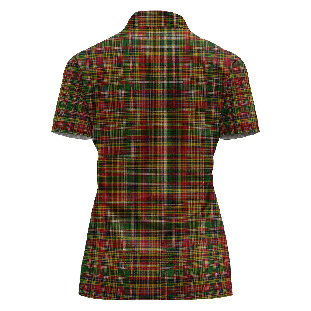 drummond-of-strathallan-tartan-polo-shirt-with-family-crest-for-women