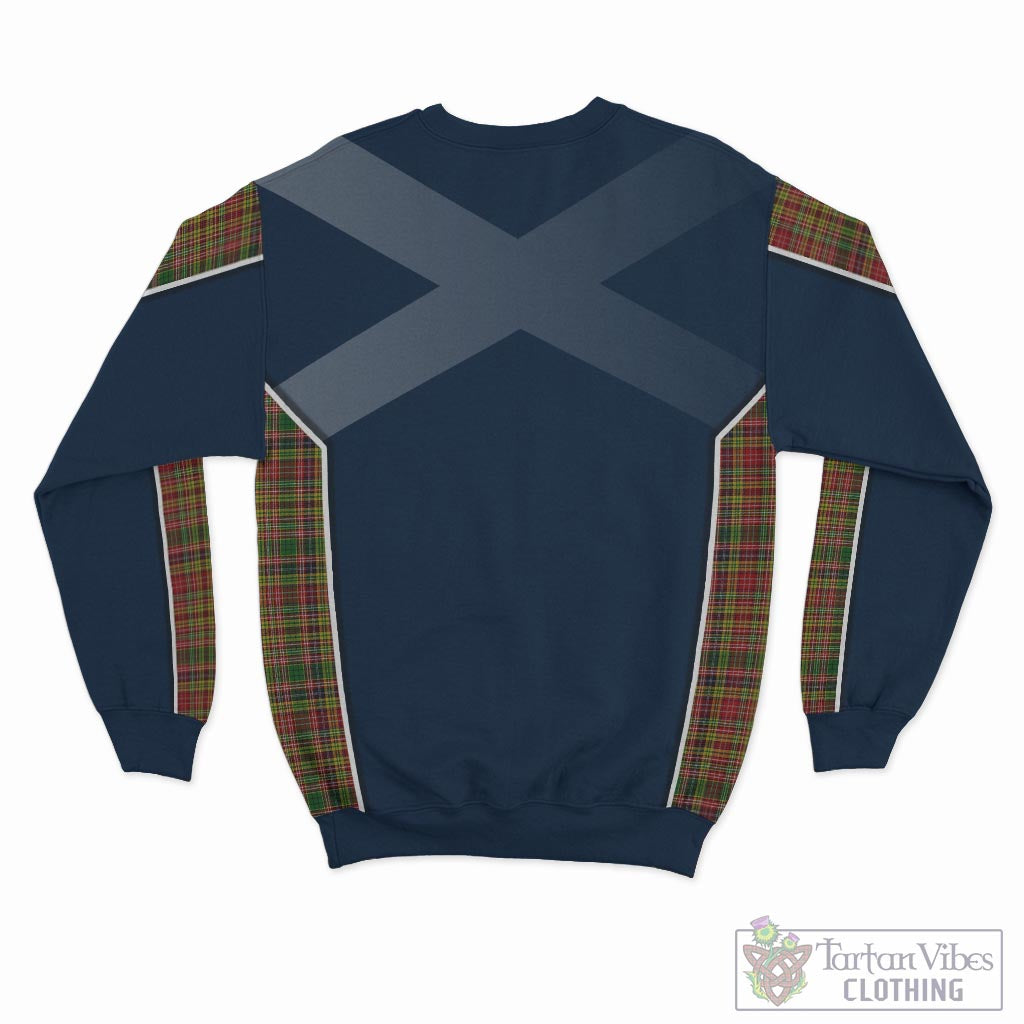 Tartan Vibes Clothing Drummond of Strathallan Tartan Sweater with Family Crest and Lion Rampant Vibes Sport Style