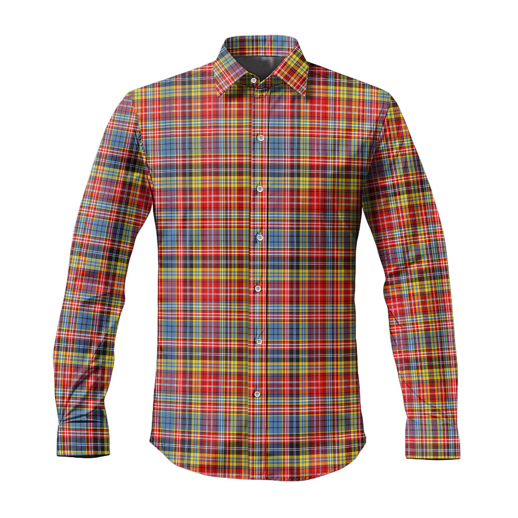 drummond-of-strathallan-modern-tartan-long-sleeve-button-up-shirt